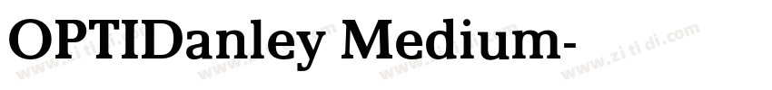 OPTIDanley Medium字体转换
